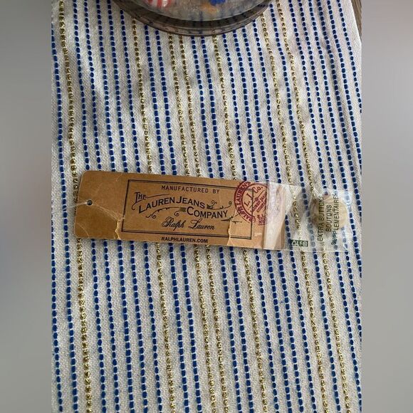 Vintage Ralph Lauren Jacket Rare womens corduroy Ivory Horn Buttons Sz L  NWT - Picture 8 of 16